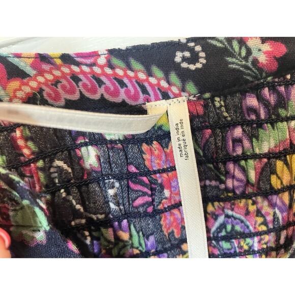 Anthropologie Bohemian Buttons Down Mini Dress Long Sleeves Size XXS Paisley - Picture 5 of 10